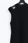 mame kurogouchi knitted hole dress MM22SS KN051 black